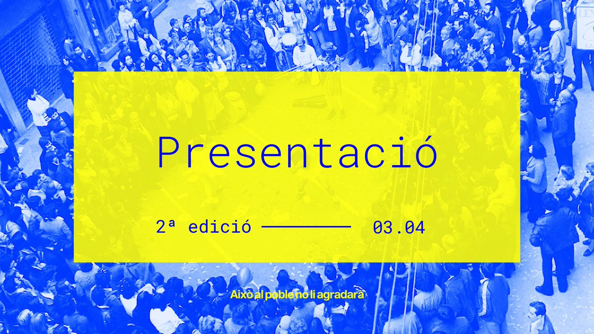 ⏳Comença el compte enrere per conèixer la programació, localitzacions i organització de la segona edició d'Això al Poble no li agradarà, el Festival d'arts vives a comarques gironines. En seguiu la pista?