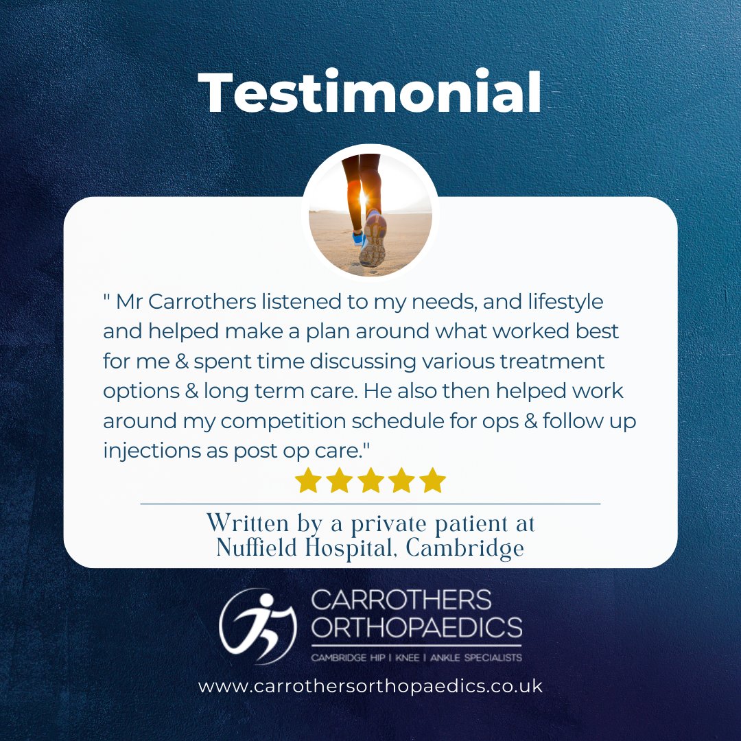 We are always delighted to hear back from our patients once they leave our care ❤️