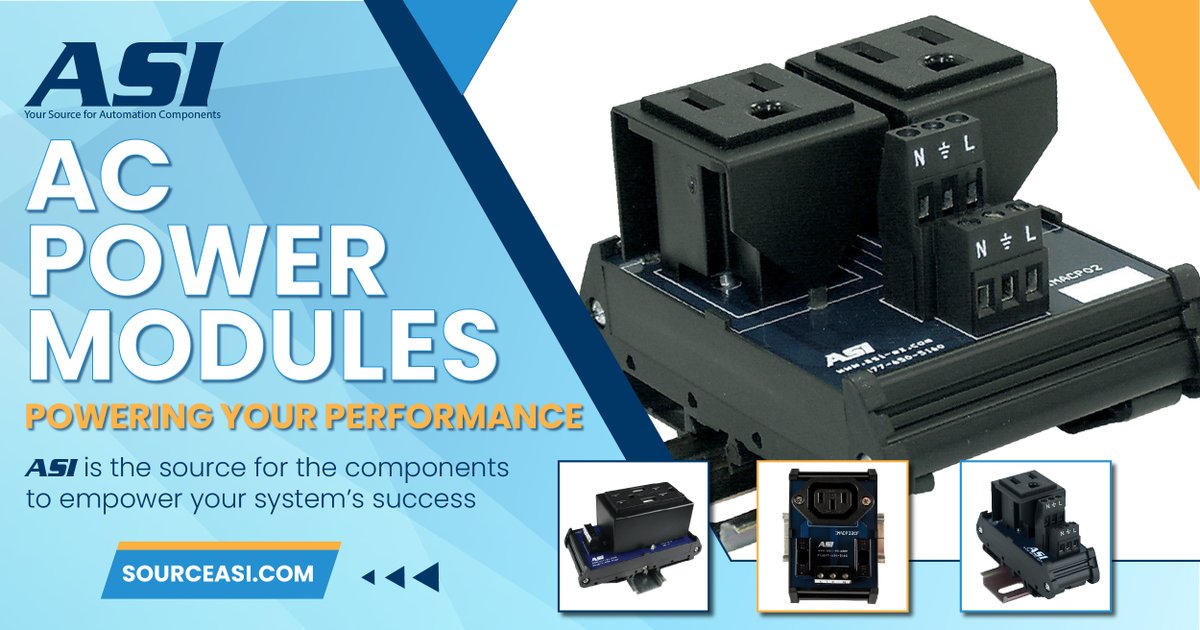 asiez's tweet image. Discover the difference with ASI #ACPowerModules! Powering your performance with reliable energy conversion and seamless power delivery. Shop the ASI selection of AC Power Modules - sourceasi.com/shop/category/…
#interfacemodules #connectivity #automation #controlsystems #SourceASI