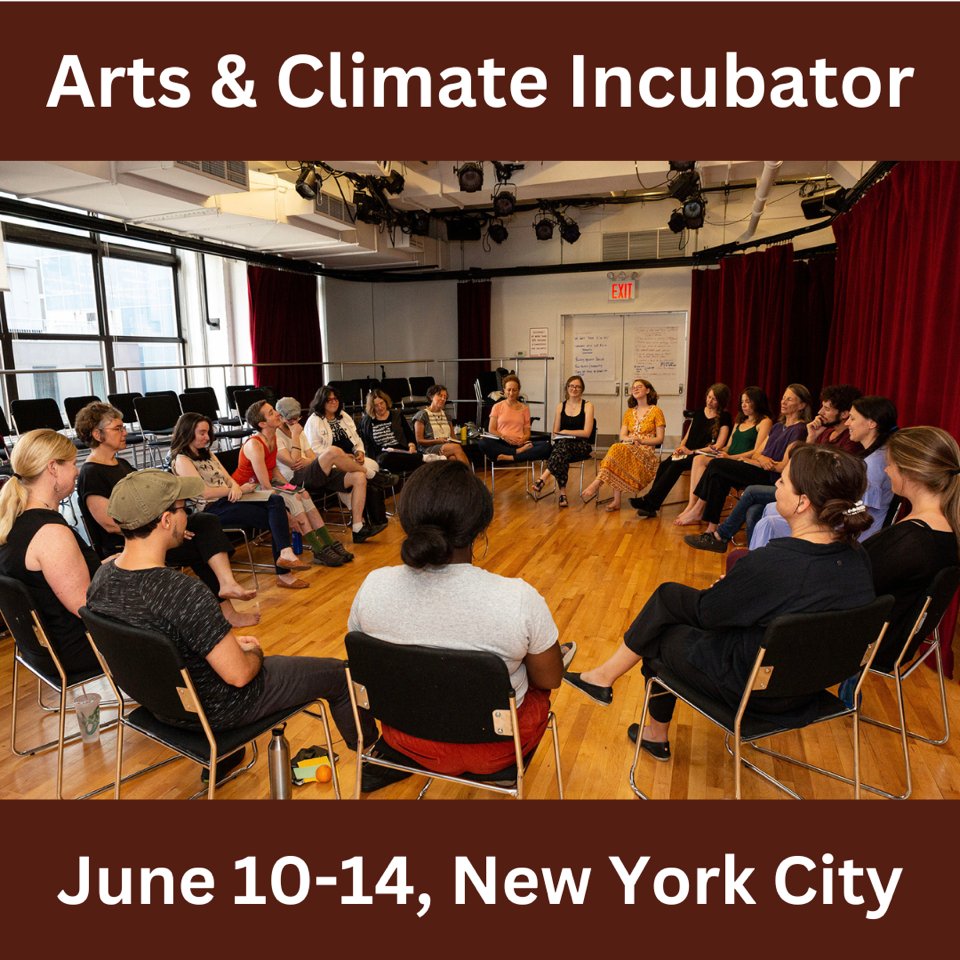 Registration is open - limited spaces: artsandclimate.org/incubator-nyc-…
#climateartists #climateart #creativeclimateaction #workshop
