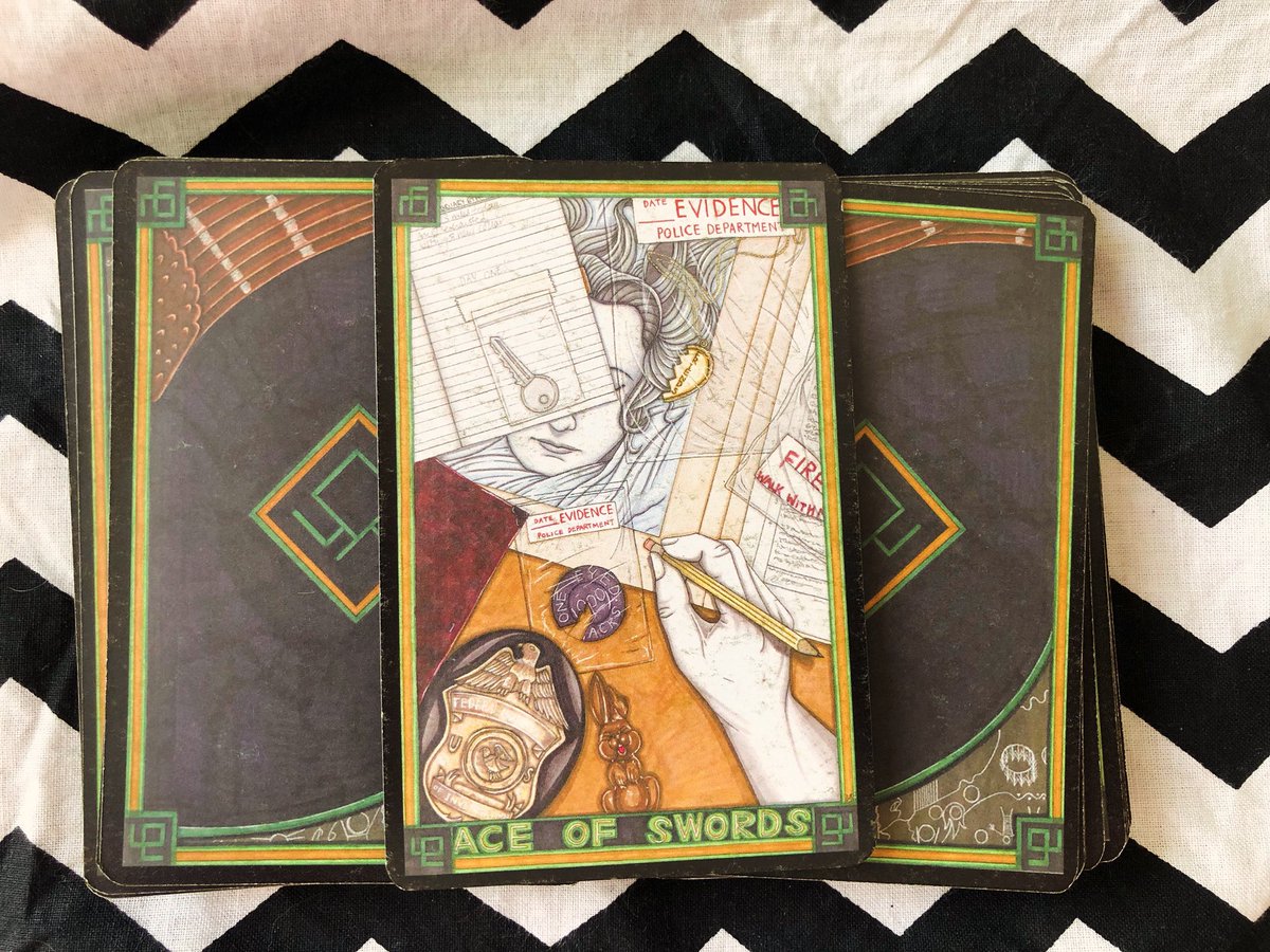 Ace of Swords aka The Evidence. Sometimes you can’t see the truth for the chocolate bunnies. You know what you’re looking for, don’t let yourself get distracted. It’s not about the bunnies. Is it?#twinpeaks