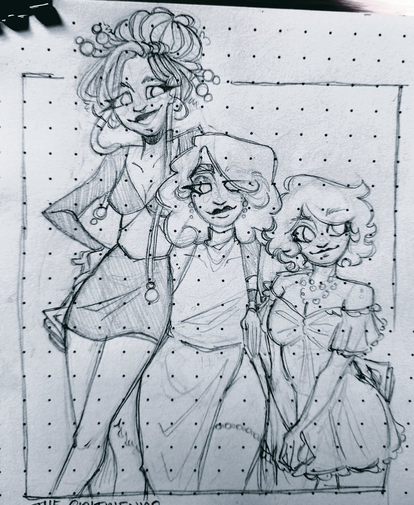 Lil sketch of Kathrina and her gfs 