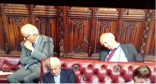 haveigotnews's tweet photo. The government's Rwanda Bill has been defeated in the House of Lords, one peer described it as 'a wake up call', after which they voted and went back to sleep https://t.co/5b5eD7Ob83