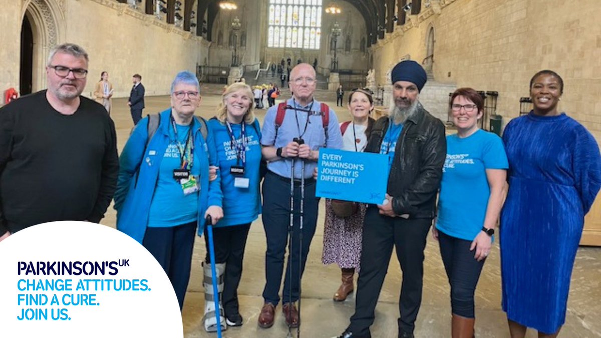 Brilliant to be @UKParliament yesterday to mark #WorldParkinsonsDay & share how Parkinson’s affects everyone differently. Thank you to our fab volunteers & almost 50 MPs from all parties who came along to find out how they can help advocate for our community in Westminster!