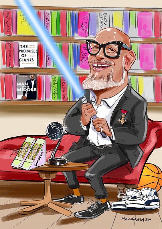 Recent caricature commission for the one and only @JohnAmaechi #JohnAmaechi
