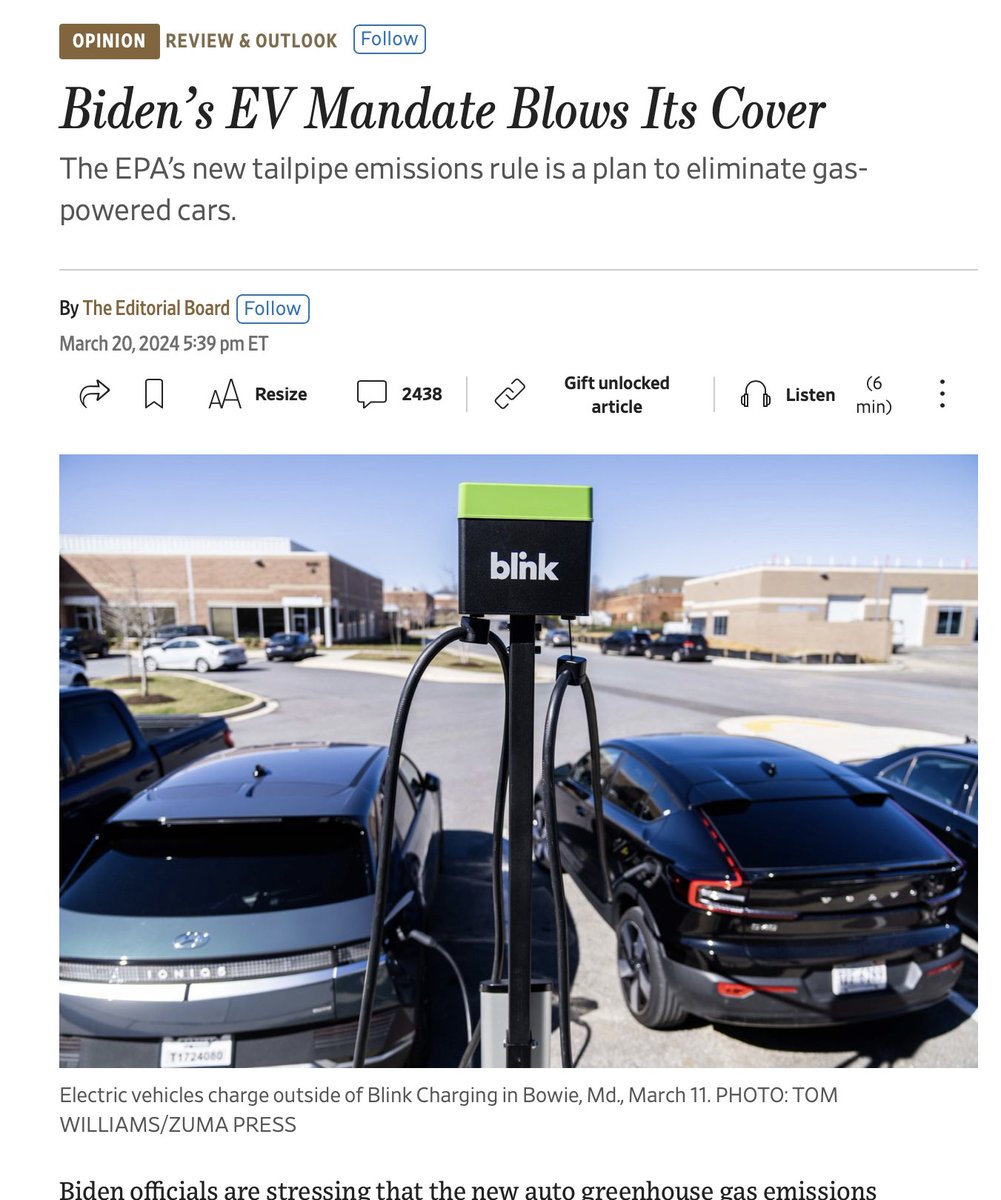 JunkScience's tweet photo. The EV fuel savings hoax:

"Fueling up a Ford F-Series truck now costs about $17 per 100 miles on average compared to $17.75 for an F-150 Lightning with mostly home-charging and $26.39 with mostly commercial chargers."

#MilloysLaw: Green = Fraud

https://t.co/CLrMypXuv7 https://t.co/7sN6yUVI8z