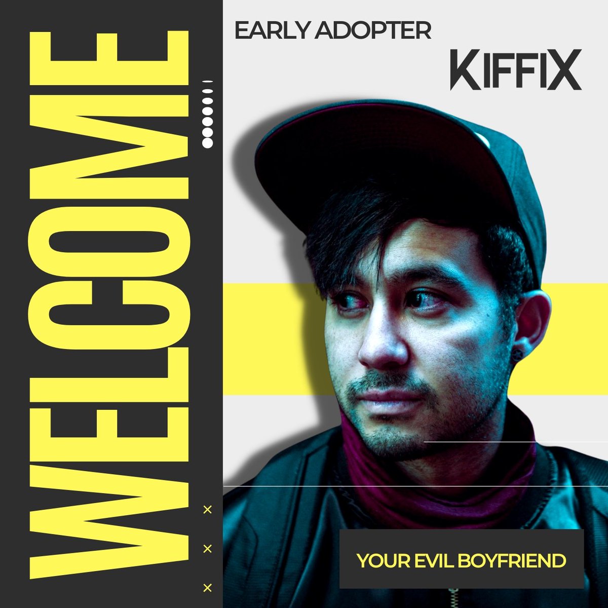 .@kiffixhq would like to welcome @yourevilboyfriendmusic as an Early Adopter to our MVP. 🎧 Check out his KIFFIX Biolink link.kiffix.com/yourevilboyfri…