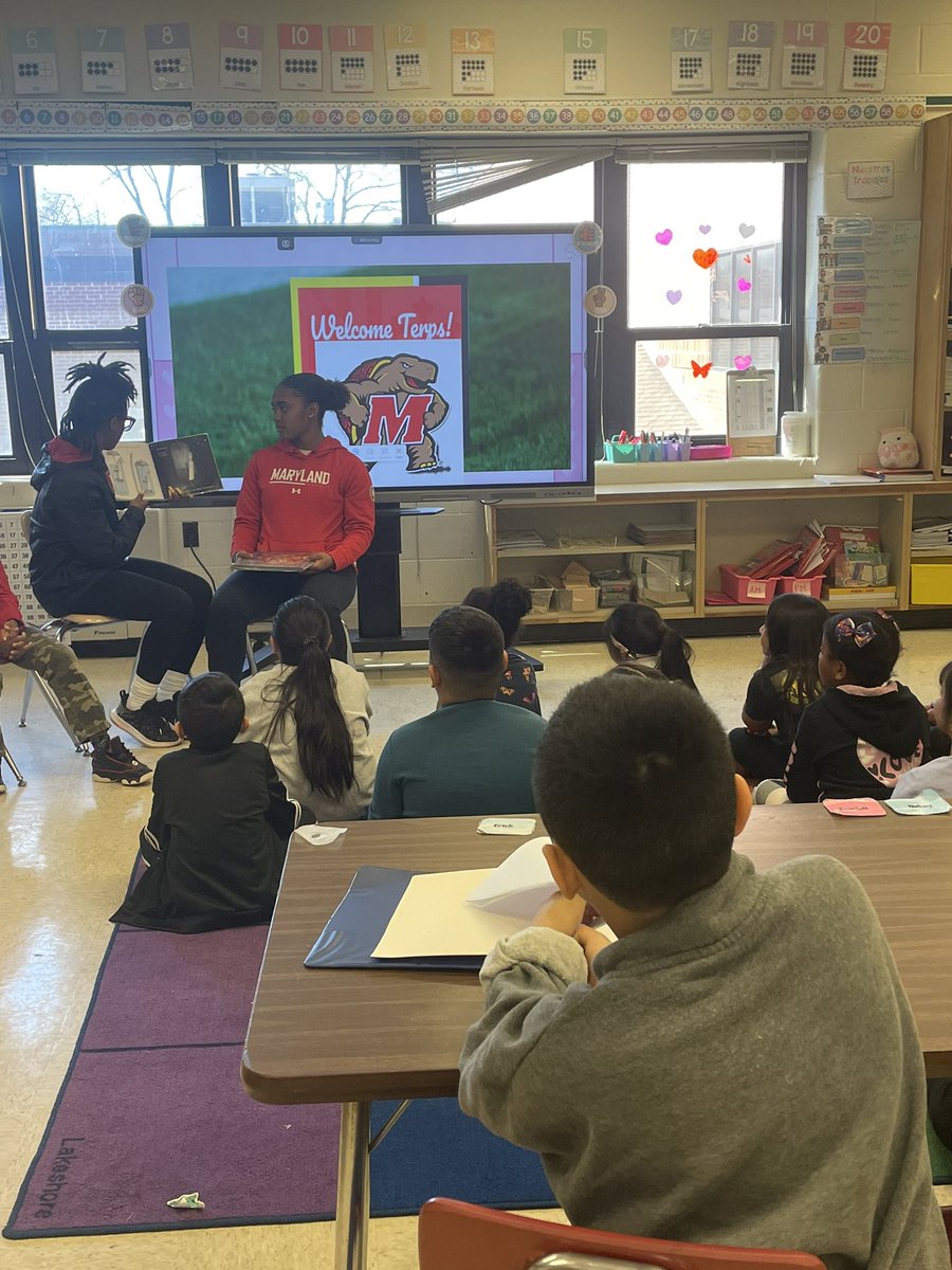 Terps &amp; Tigers read together‼️ We had a blast reading with our friends at Rolling Terrace Elementary School 📚🐢