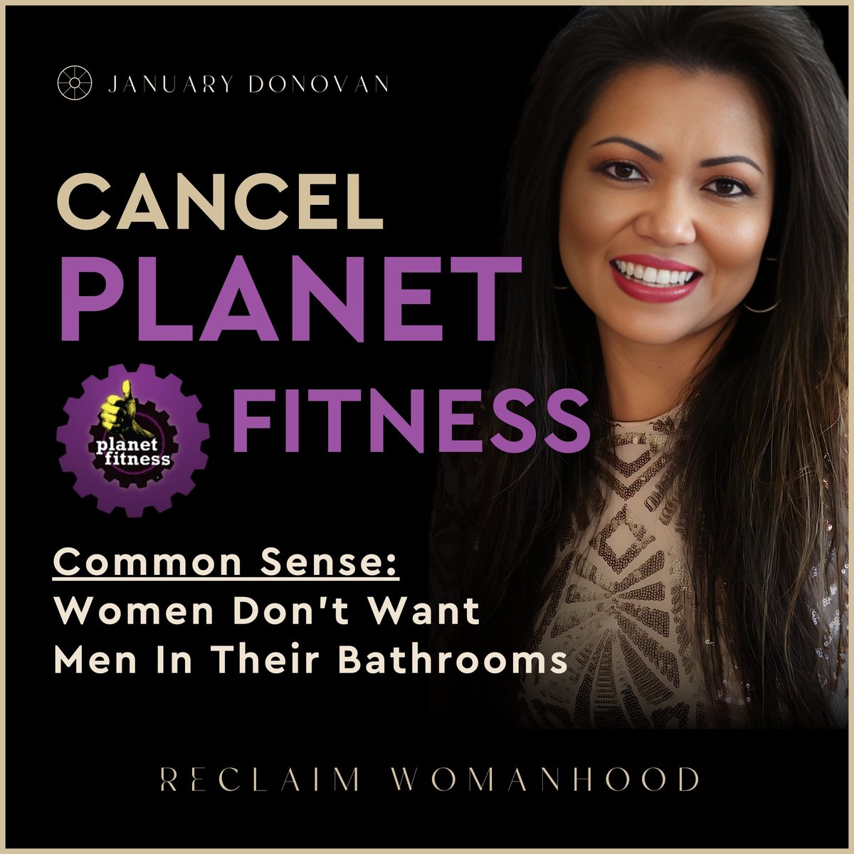 Planet Fitness cancels a woman's membership for speaking out. Enough is enough! Let's fight for common sense and reclaim womanhood!
#BoycottPlanetFitness #WomensRights #Feminism #WomensSpaces #ProtectWomen #Gym #PlanetFitness #Workout #WomensSafety #TheWomanSchool #TWS #Womanhood