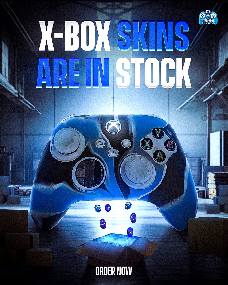 Xbox skins are in stock! SUPER HYPED! Link in bio 🔥🔗 #unitedgrips #xbox #xboxcontroller #controllerskin