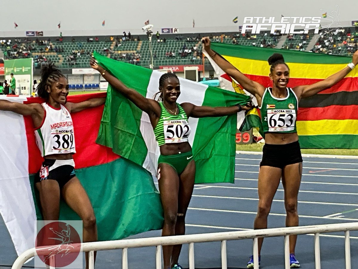 About last night at the African Games Accra 2023 Tobiloba Amusan (Nigeria) wins the women’s 100m hurdles in 12.89. #AfricanGames #AthleticsAfrica #Accra2023 #kenya #athletics