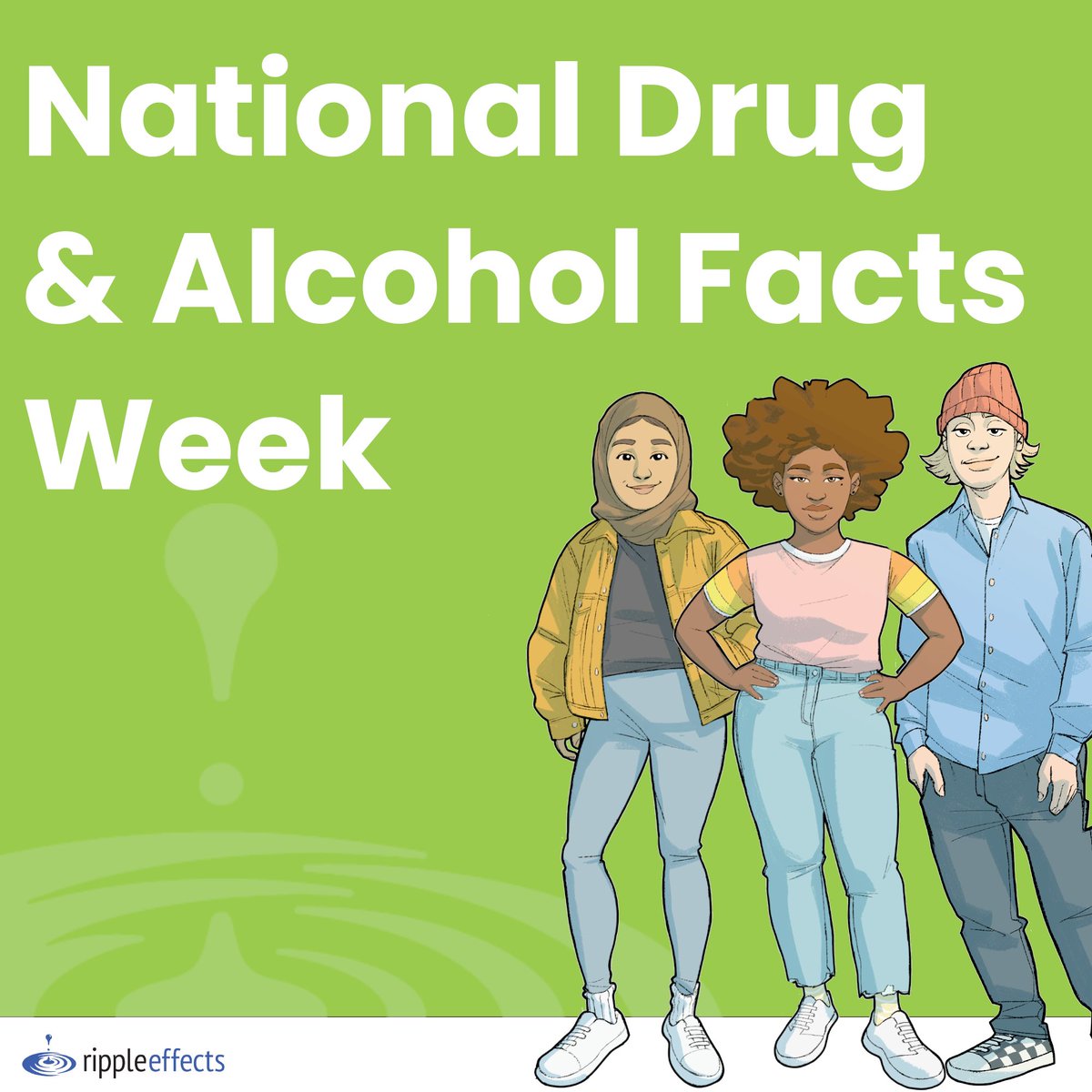 During National Drug & Alcohol Facts Week® & all year, teens can test their knowledge about drugs, alcohol, & drug use by taking the interactive National Drug & Alcohol IQ Challenge quiz. Ripple Effects has programs that can help kids cope with these issues. #NDAFW #RippleEffects