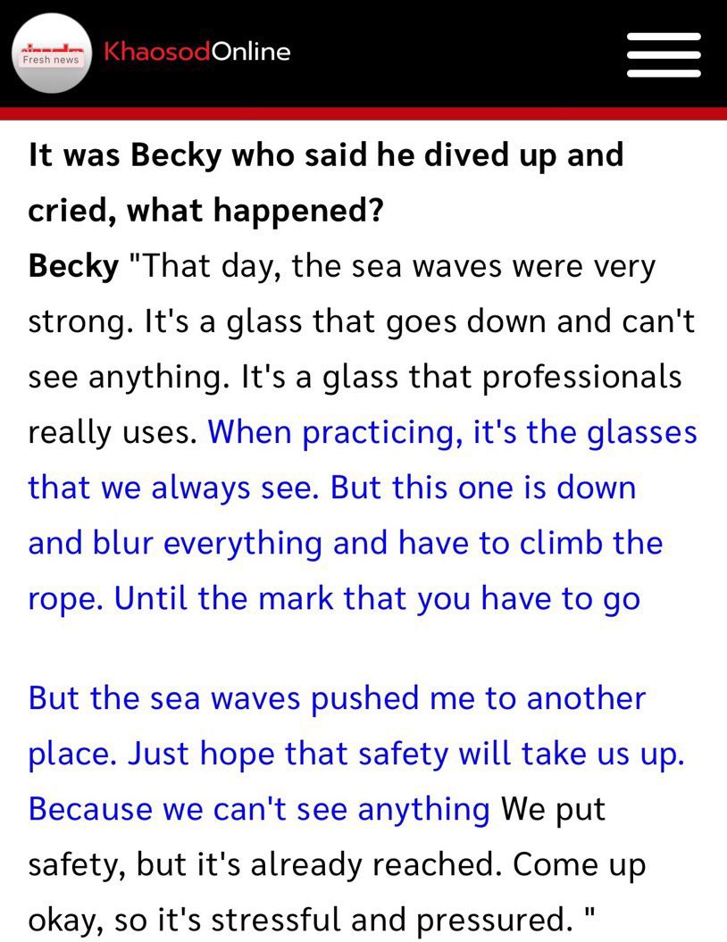 #beckysangels 

She’s just an amateur or rookie freediver that only took few diving lessons. I couldn’t imagine how scared she was. This is so frightening. The sea and sea waves are so unpredictable. You never know what will happen. i wanna say thank you becky for always doing