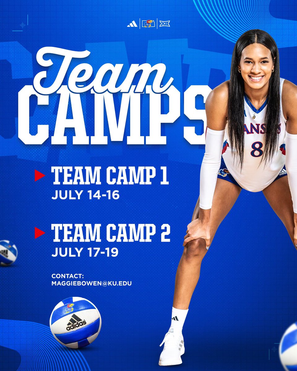 Our team camp dates have officially dropped 🚨 Come spend some time with the Jayhawks this summer ❗️ #RockChalk
