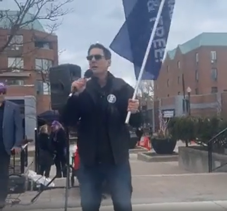 MichaelBator6's tweet photo. #Flashback Oakville 2022 Rally against mandates. A few days earlier I learned a friends 12 year old niece committed suicide and another friend lost their daughter to suicide during the lockdown.
This was not uncommon, we knew that, yet they wouldn't stop. #WhereWasPierre? https://t.co/4GSGEZvFHc