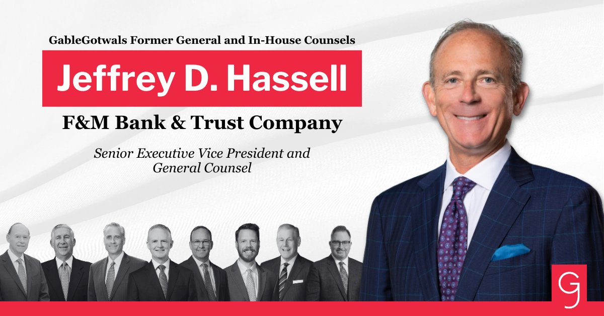 GableGotwals is proud to have an extensive team of former general counsel and other in-house counsel, which offers clients a unique combination of complementary experiences in offering excellent client service. Read more about Jeff: gablelaw.com/attorneys/jeff…