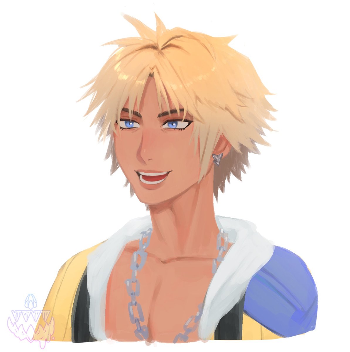 Kizakoto's tweet photo. Tidal Wave from Final Fanta Soda
#ffxart #finalfantasy #tidus https://t.co/0I2rDf73cv