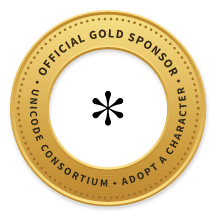 Unicode thanks @Omnifidus, our newest Gold Sponsor! #UnicodeAAC aac.unicode.org/sponsors#g002A