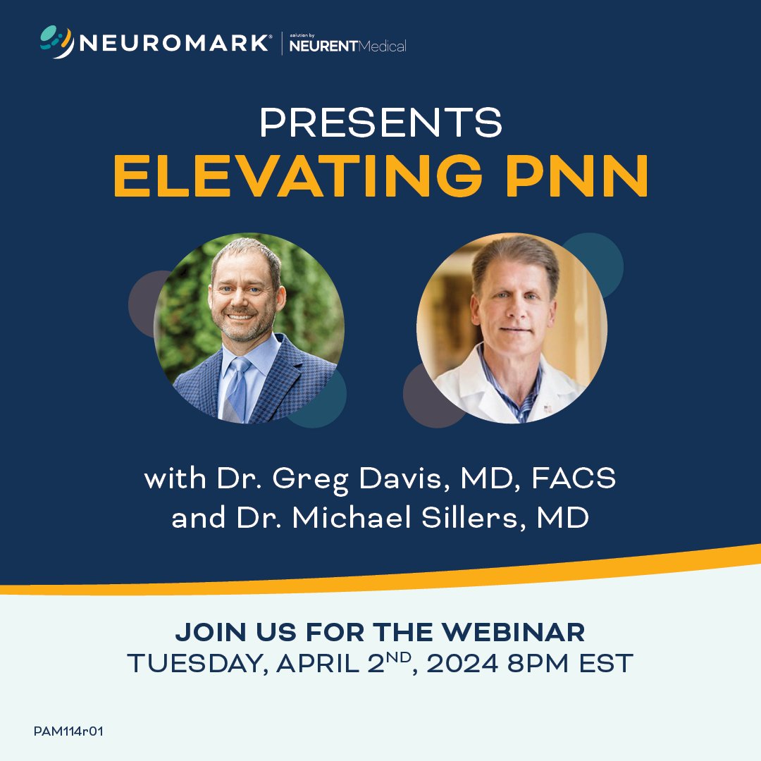 Register for the upcoming webinar 'Elevating PNN with Neurent Medical' and get ready to attend an insightful discussion on chronic rhinitis, posterior nasal nerves (#PNN), and advanced treatment options. Sign up here: bit.ly/ElevatingPNNWe…
