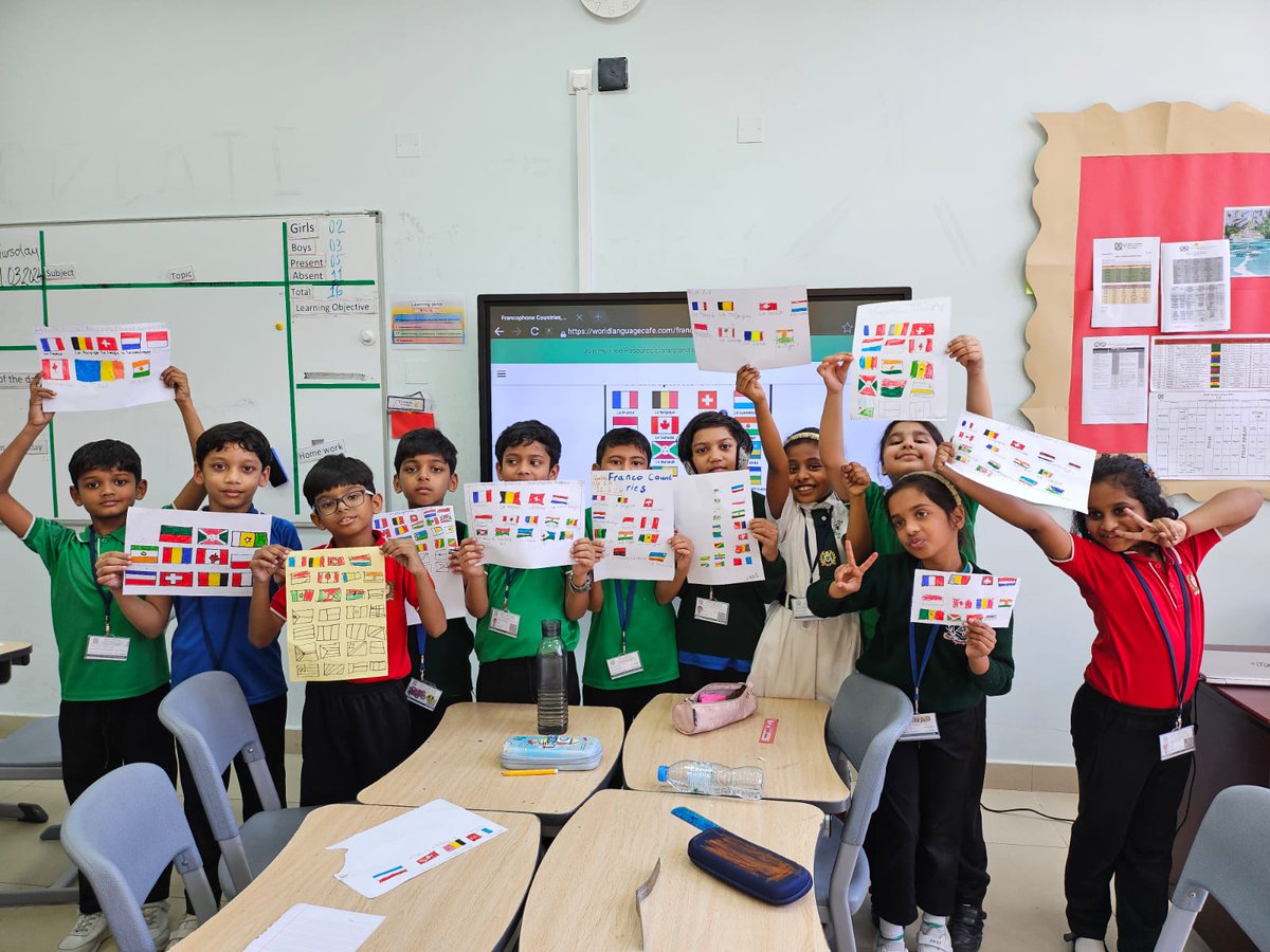 dpsrak's tweet image. Delhi Private School, RAK commemorated La Journée de la Francophonie, a day dedicated to reflecting on the cultural and linguistic richness of the French language, as well as honoring the diverse regions that have embraced it through various activities.#dpsrak #dpsrakrocks