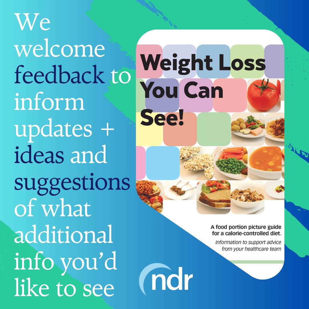 We're planning to start the review of visual portion guide Weight Loss You Can See this year. Let us know your thoughts & views on updates you'd like to see: info@ndr-uk.org