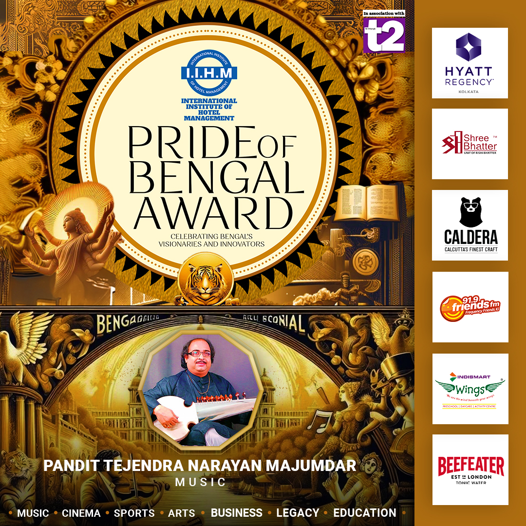 🌟Celebrating Excellence🌟 Congratulations to Pandit Tejendra Narayan Majumdar, an exceptional sarod player and torchbearer of the Maihar gharana, on receiving the prestigious 2024 Pride of Bengal Award!🎉 #PrideOfBengal #iihm #iihmhotelschools #iihmbest3years #kolkata #awards