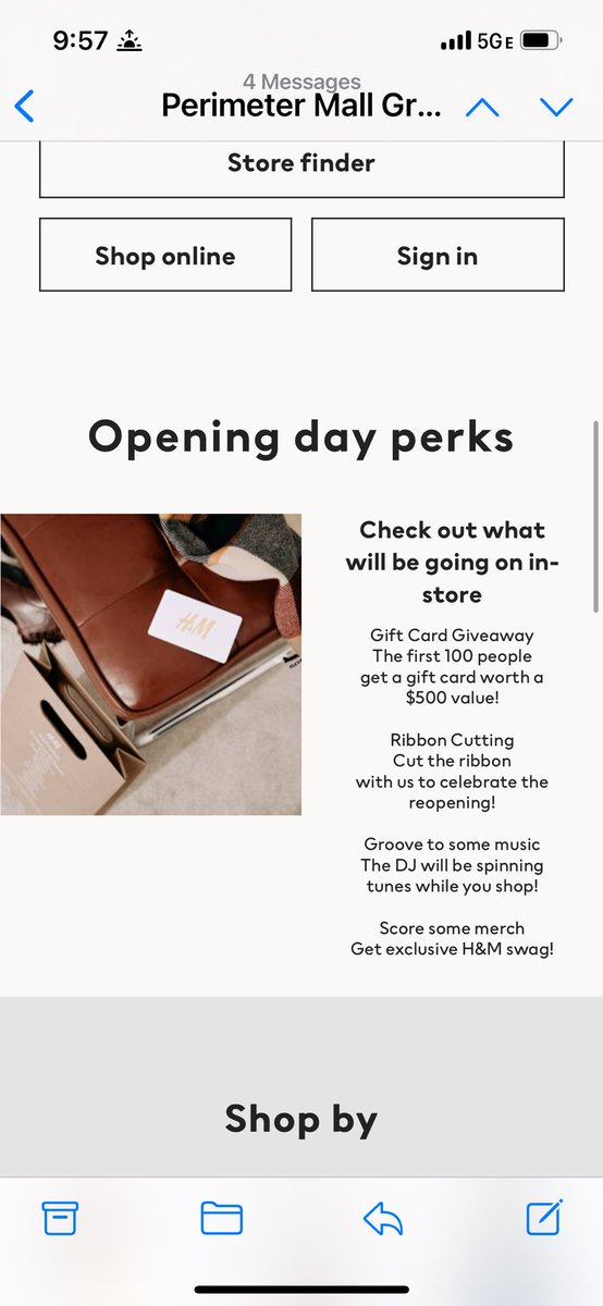 niccoyat's tweet photo. HM COUNT YOUR DAYS! You told us it was $500 gift cards PER PERSON via email, and me and my friend were FIRST IN LINE! AND THERE SINCE 7AM! You had this sign out saying UP TO 100? and WE had to NOTIFY YOUR team of the mistake and your answer is “we can’t do anything”?? THIS IS ILLEGAL!