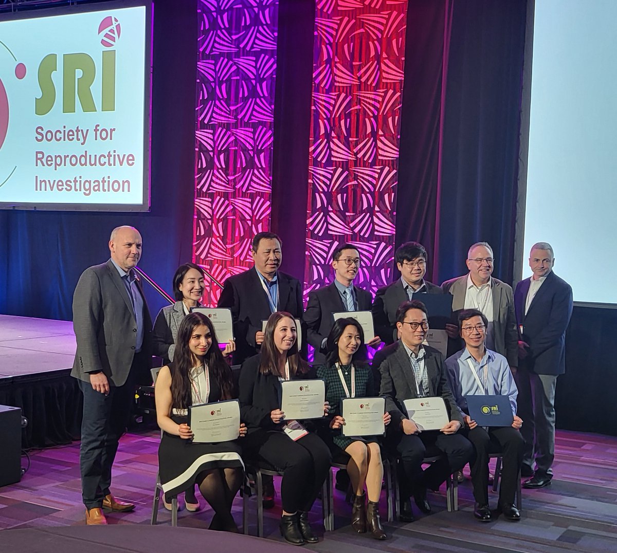 Congratulations to the @AlHendyLab research team for their outstanding contributions to #reproductive biology and medicine, recognized at #SRI2024! Dr. Qiwei Yang and Analea Beckman's work stood out, earning them prestigious awards. @SRIWomensHealth @UChicagoMed