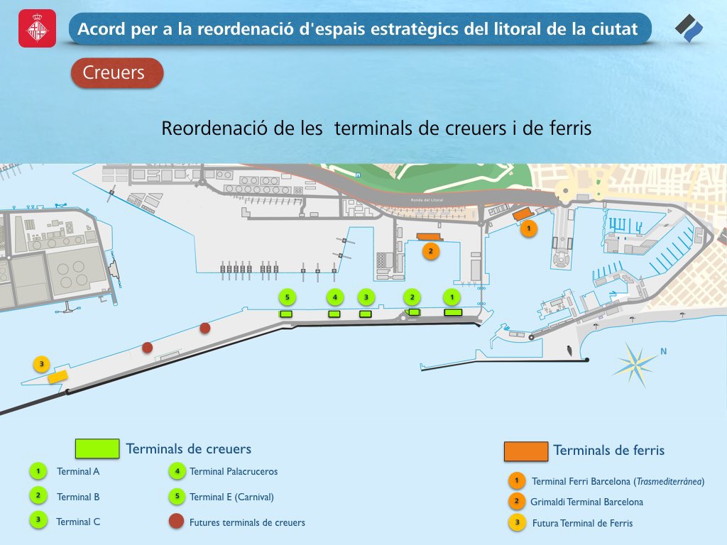 Janet, l'any 2018 vau signar com <a href="/bcn_ajuntament/">Ajuntament de Barcelona</a> un acord amb el <a href="/PortdeBarcelona/">Port de Barcelona</a> que ja contemplava la sisena i setena terminal de creuers. Heu sigut còmplices i responsables de tot això. Menys greenwashing i més honestedat. Gràcies.