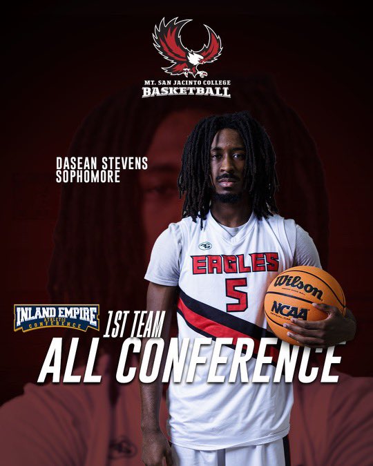MSJC BASKETBALL (@msjcbasketball) on Twitter photo Congratulations to sophomore DaSean Stevens! <a href="/StevensDasean/">DaSean Stevens</a> averaged 20 points, 7 rebounds & 4 assists while helping the Eagles to a 27-4 (13-3) record and being named IEAC First Team All-Conference! Congratulations to sophomore DaSean Stevens! <a href="/StevensDasean/">DaSean Stevens</a> averaged 20 points, 7 rebounds & 4 assists while helping the Eagles to a 27-4 (13-3) record and being named IEAC First Team All-Conference!