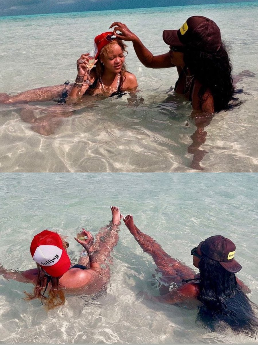 Rihanna and Melissa in Turks and Caicos