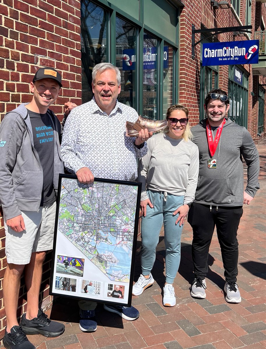 👟 Honoring our very own Oboist @MichaelLisicky!! Last Thursday, Charm City Run and Brooks Running recognized his commitment by presenting him with a brand new pair of Brooks Beast running shoes, alongside a bronzed Brooks Beast from the corporate office.