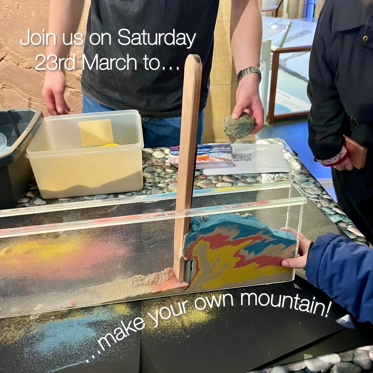 Don’t forget to join us on Saturday 23rd March between 11am and 3pm! Meet the team and the scientists of @EarthSciCam and take part in exciting activities, including making mountains, at our Earth Sciences Fair. 🏔️ #CambridgeMuseums #MuseumActivities #EarthSciences