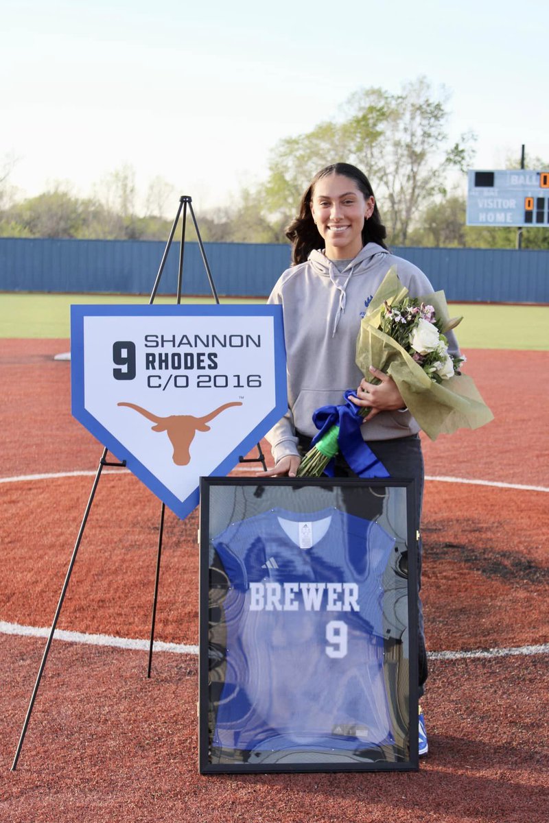 Our very own Coach Shannon had her high school jersey retired earlier this week at Brewer! #fastpitchsoftball #legend