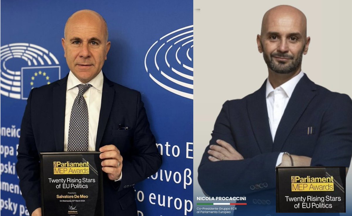 '🎉Congratulations to our MEPs @salv_de_meo and @NProcaccini, for winning the #MEPAwards2024 - The Rising Stars! 🏆 Your dedication to the promotion of sustainable and resilient agricultural and food policies is really important. Keep up the great work! 👏 #MEPAwards2024