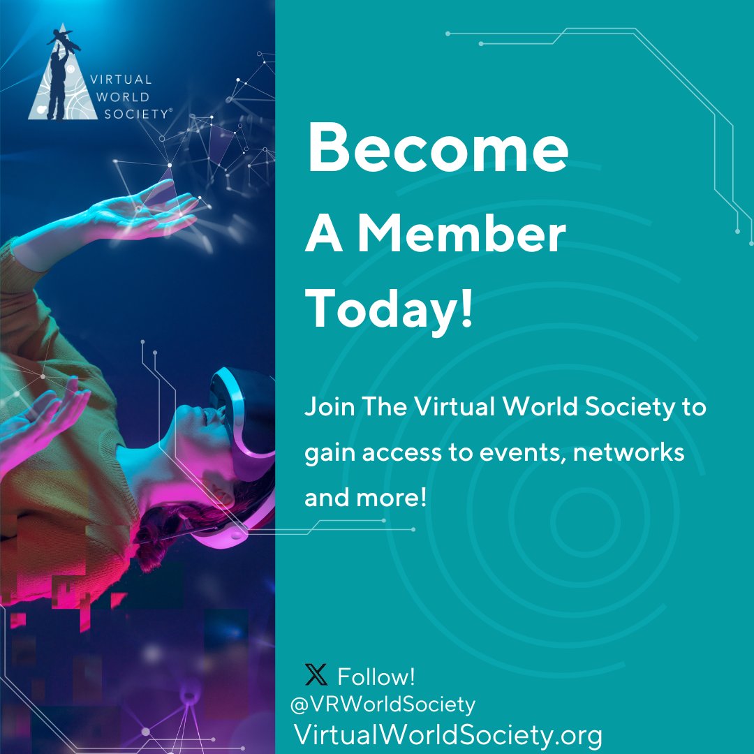 Shift to hyperdrive with our memberships: $50/mo or $500/yr at Virtual World Society! 🌌

🤖 Master VR, 🌟 network with tech elites, 🎓 seize cutting-edge insights, 💼 and showcase your affiliation!

Don’t watch the future pass by.

➡️ Take the leap! bit.ly/membership-vws