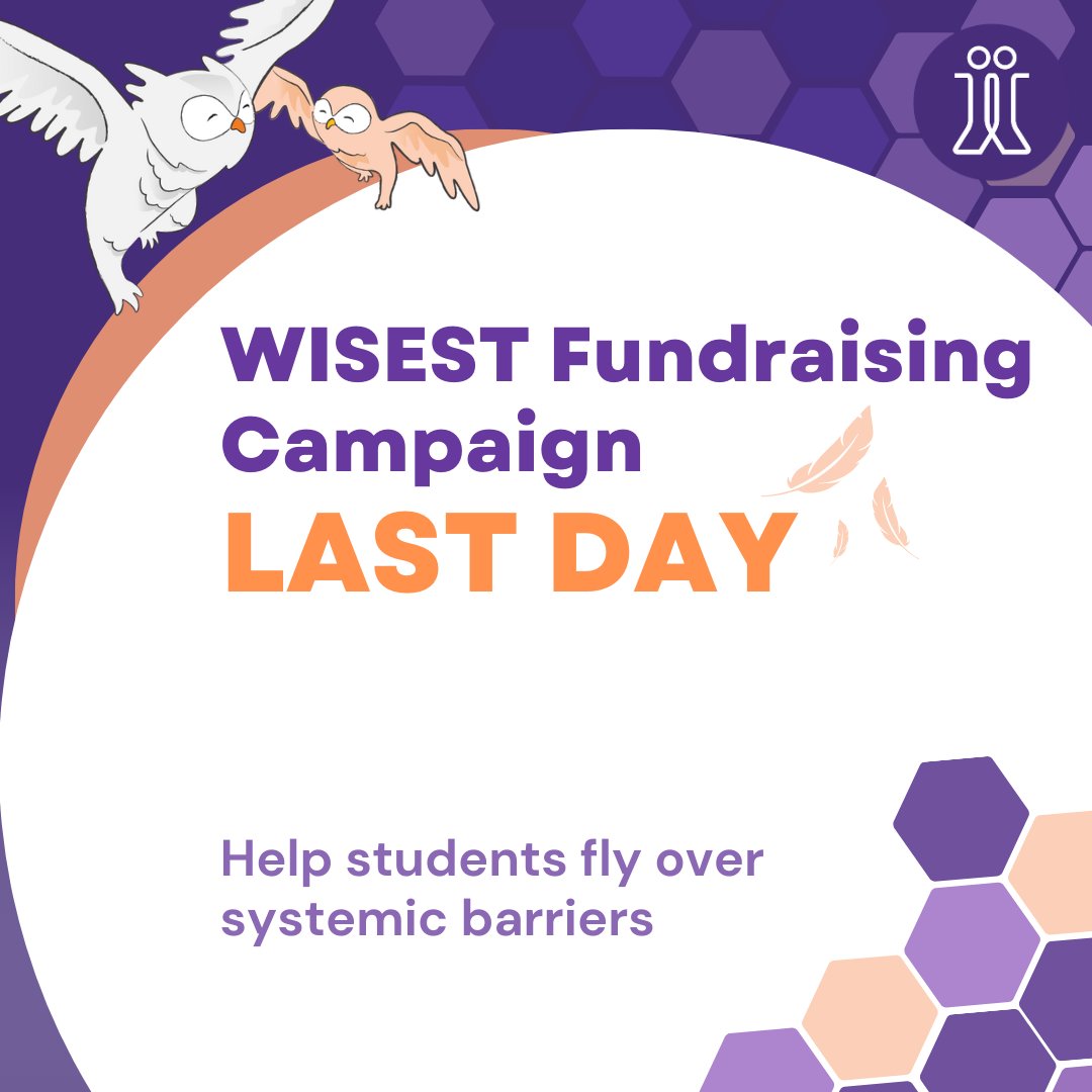 Today is the last day of our crowdfunding campaign! Donate to the WISEST crowdfunding campaign through the link below and help support a student in making their dream of pursuing a career in STEM a reality. #WISESTcrowdfunding crowdfunding.ualberta.ca/o/university-o…