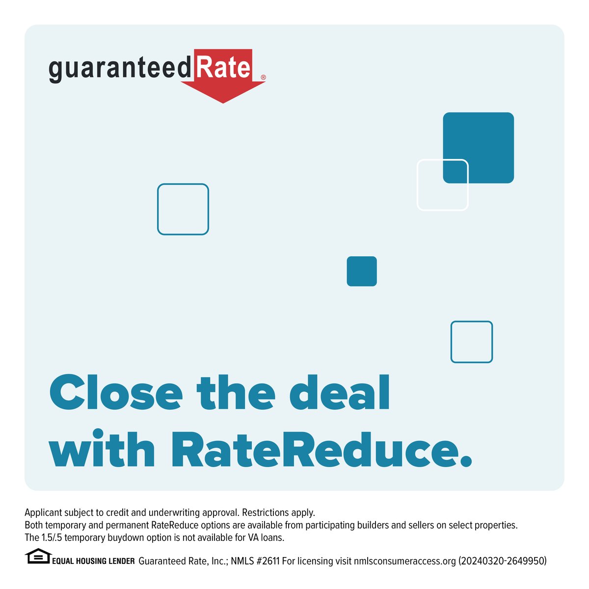 RateReduce offers a powerful financial incentive for both the seller and buyer, making it possible to close more deals faster. ms.spr.ly/6012cotjr