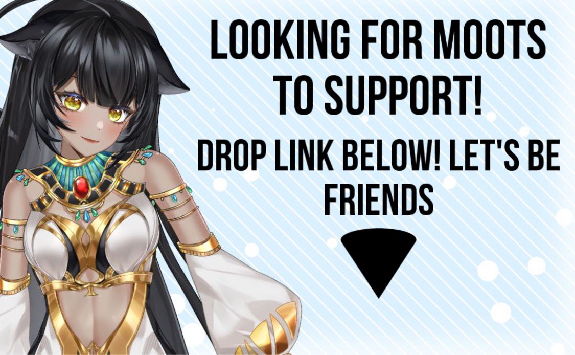 🌟 Attention #VTUBERSUPPORTCHAIN 
🌟 Attention  #VtubersUprising 
🌟 Attention #VTubersAreStillWatching 

I’m Lazy Laiya a Sphinx vtuber looking for more moots to support and friends to chat with! Introduce yourself below let’s start a big follow chain and help each other out!