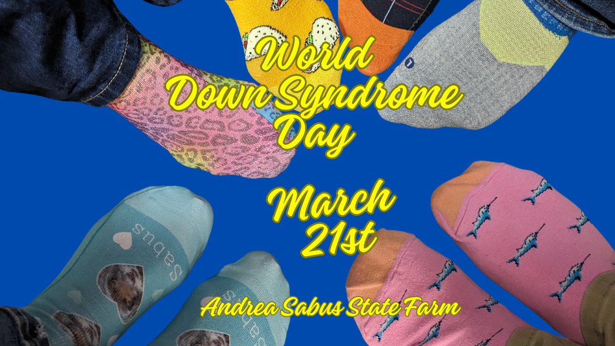 🌎💙 Today is a day to celebrate and raise awareness for World Down Syndrome Day! 💙🌎

Let's show our support by rocking some funky socks! 🧦🎉

#WorldDownSyndromeDay #FunkySocks #InclusionMatters
