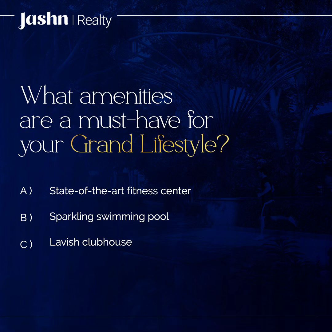 JashnRealty's tweet photo. Discover the essential amenities that define luxurious living at Jashn Realty, tailored to elevate your grand lifestyle to new heights of sophistication and comfort! 

Call us today 📞+91 9591708899
.
.
#JashnRealty #LuxuryLiving #DreamHome #RealEstate #PropertyInvestment https://t.co/i9kjQglOno