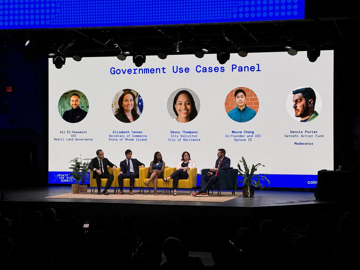 ✨ Highlights from this week ✨ We joined in on @coinbase's Update the System Summit in Washington D.C. yesterday to speak on a panel about how government agencies can improve efficiency using crypto and blockchain ⬇️