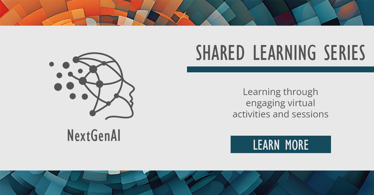 📣 NextGenAI Shared Learning Series beginning April 11! Engaging sessions covering a variety of topics catering to financial regulators, financial service providers, technology providers, consumer advocacy groups, academia and more. Register today: web.cvent.com/event/aaefdf5b…