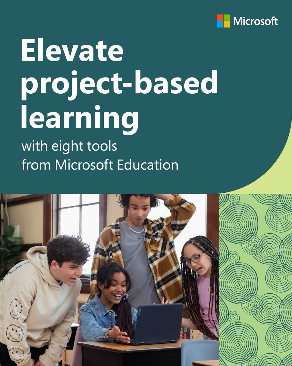 Deepen understanding and boost collaboration with project-based learning. 🌱 See how these eight tools from #MicrosoftEDU, including #AI powered technology like Copilot, support hands-on opportunities to learn: msft.it/6017cotSX