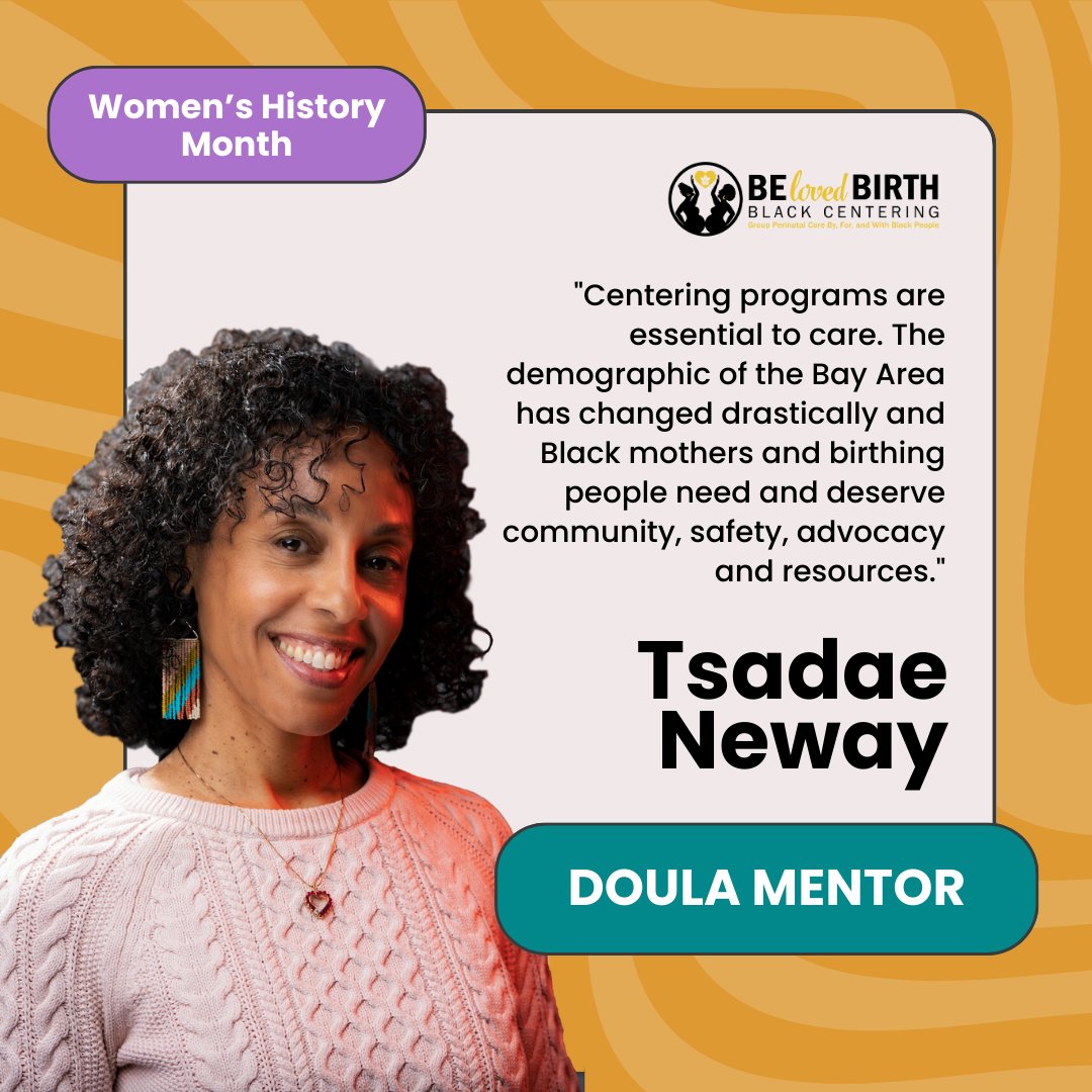 Meet #Doula Mentor Tsadae Neway 💫 The culture we're creating at #BeBLKCentering wouldn't be possible without the incredible women like Tsadae who believe in our mission and see it through day after day. 💜