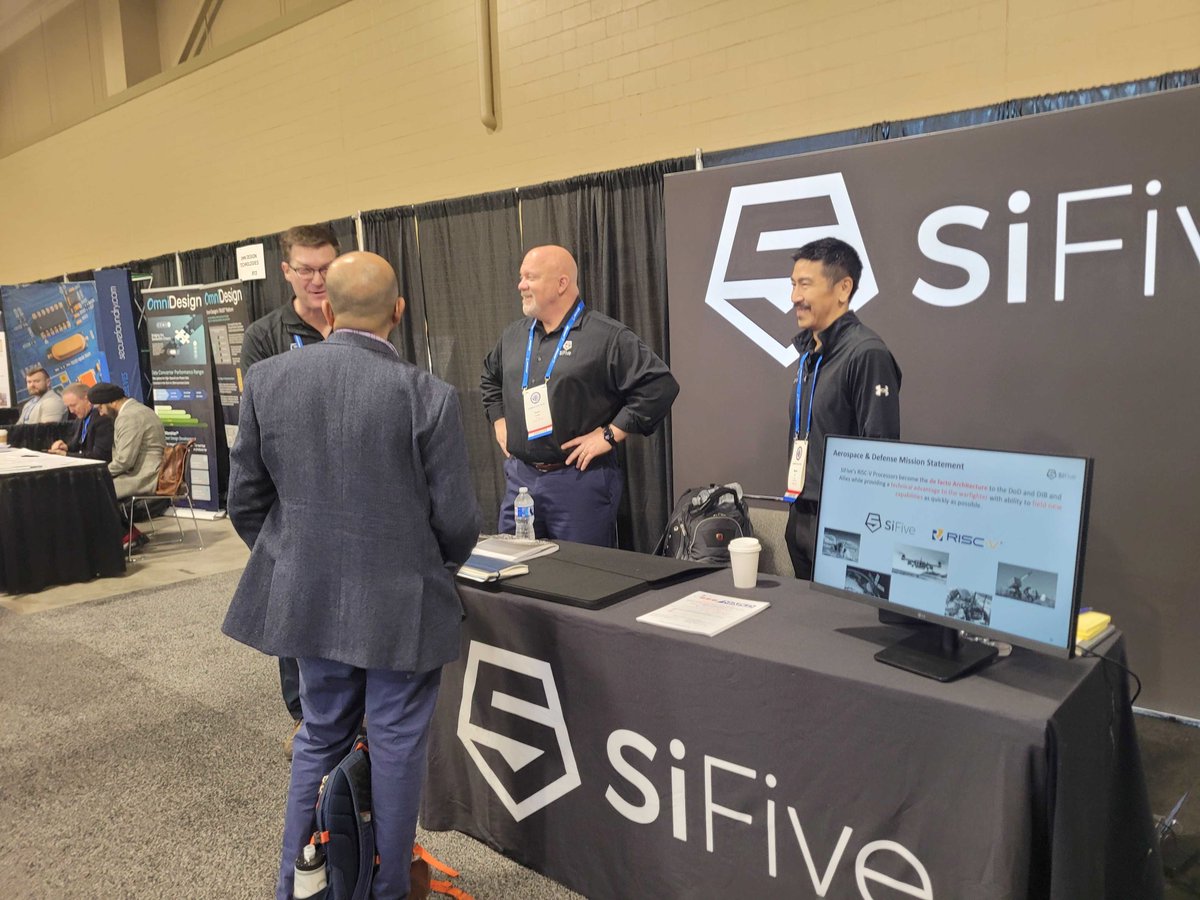 That’s a wrap on GOMACTech 2024! It was great to dive deep into the microelectronics and defense industries, engage with others at the show, and share how SiFive is transforming the future of compute. #RISCV #NoLimits