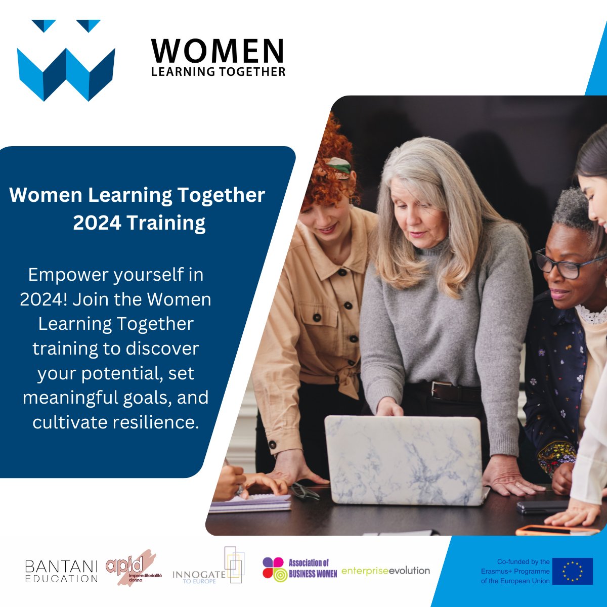 🚀Join us in empowering mid-career women to with the @WomenLearningT1 Training! 👍Already part of the @EntreComp_Comm? Access here👉bit.ly/43hLs44 👉No account? Register your details: bit.ly/3v68Sgl You'll later receive guidelines to enrol for the training!