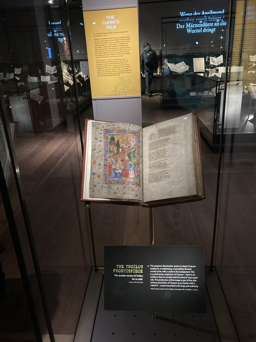 Back in Oxford today to see Chaucer: Here and Now What a beautifully designed and curated exhibition. We highly recommend a visit. It's on show @bodleianlibs until 28 April 😍 blogs.bl.uk/digitisedmanus…