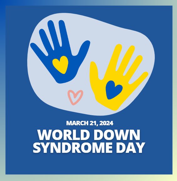 CADSCalgary's tweet image. March 21 is devoted to World Down Syndrome Day 💙💛

World Down Syndrome Day is a global awareness day that is advocated for the RIGHTS, INCLUSION and WELLBEING for people with Down Syndrome! 

#worlddownsyndromeday #inclusionmatters