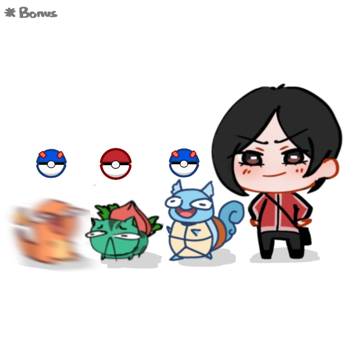 'what to do if your pokemon's turns into (hot) humans?'
__________________________

idea is from oomfs tweet! #claireada #clairejill #rebada #AdaWong #claireredfield #jillvalentine #rebeccachambers #REBHFun